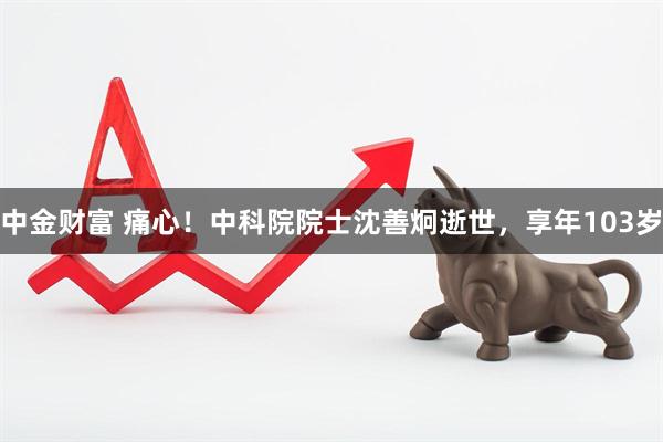 中金财富 痛心！中科院院士沈善炯逝世，享年103岁