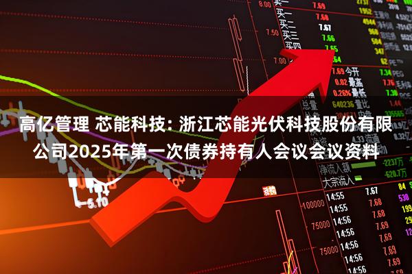 高亿管理 芯能科技: 浙江芯能光伏科技股份有限公司2025年第一次债券持有人会议会议资料