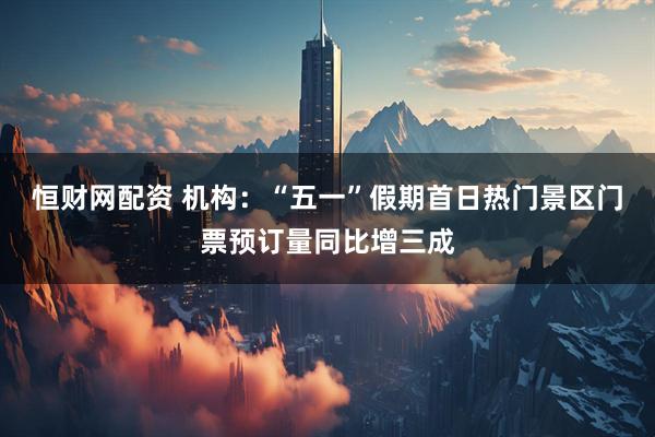 恒财网配资 机构：“五一”假期首日热门景区门票预订量同比增三成